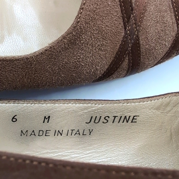 Bally Justine Light Brown Suede Leather Flat Loafers Shoes Size 6 M - Picture 4 of 11